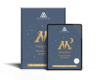 4-8 Player Wizarding Murder Mystery Game Kit English
