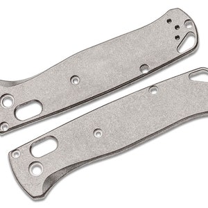 Stonewash Titanium Scales for Benchmade Bugout Knife 535