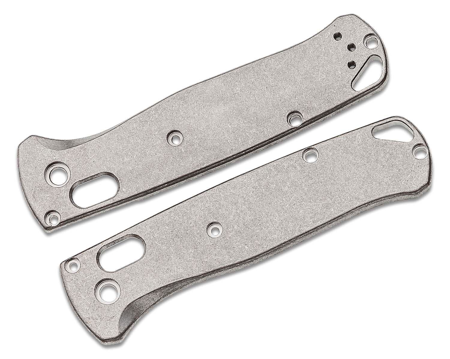 Stonewash Titanium Scales for Benchmade Bugout Knife 535