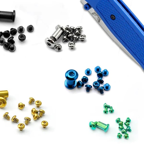 Titanium Hardware Kit for Benchmade Bugout 535 Mini Bugout 533 Screw Set Pivot Pin Blue Black Silver Purple Gold Green