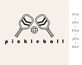 Pickleball / svg png dxf jpg eps file bundle for plotter