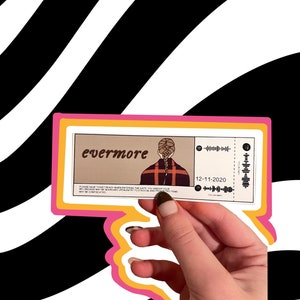 Evermore Album Taylor Swift Konzert Ticket Sticker