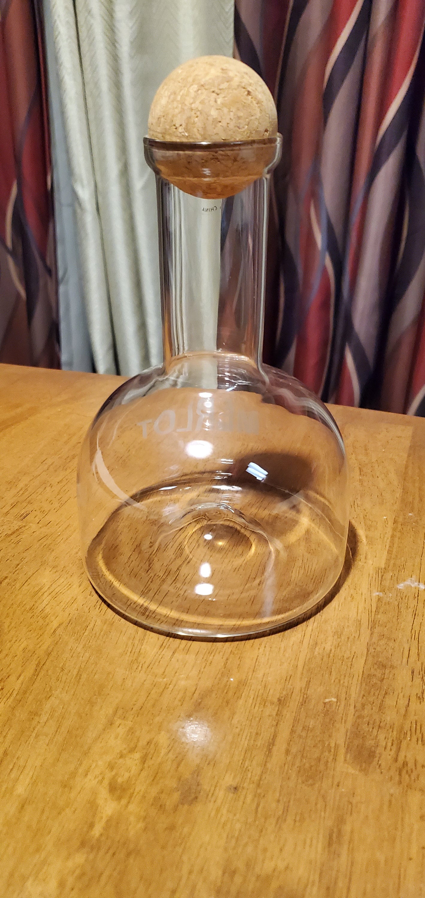 Artland Wine Bar Decanter With Wooden Ball Etsy