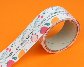 Custom Gummed Packing Tape, Water-activated Packing Tape, White Packing Tape, Personalised Water-Activated Tape, Gummed Tape