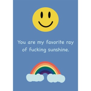 Sassy ray of sunshine card digital download