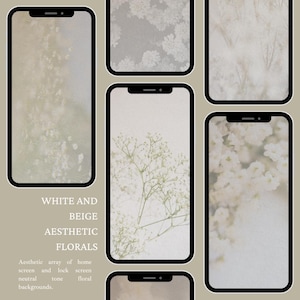 Beige iPhone Wallpaper Homescreen | Phone Wallpaper Digital Download | Digital Wallpaper Designs | iPhone Wallpaper | Beige Floral Wallpaper