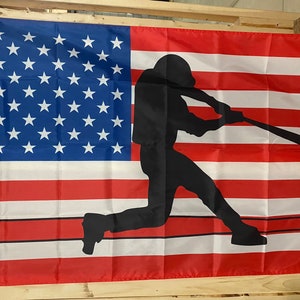 Baseball Flag FREE SHIP Major League MLB Little League Americas Pastime Baseball Pitch Hit Run Steal usa 3x5&#39; Sign Poster Single