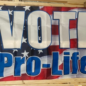 Pro Vida Bandera ENVÍO GRATIS Mujeres Bebés Niños Niños Roe V Wade End Aborto Salvar vidas Biden Trump Poster usa Sign 3x5'