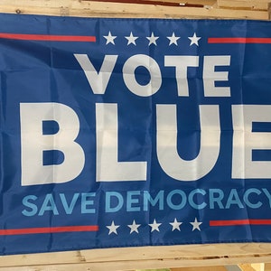 Vote Blue Vote Democrat Flag ENVÍO GRATIS USA Vote Democrat Liberal Blue Wave Equality Freedom usa 3x5' Sign Poster Single
