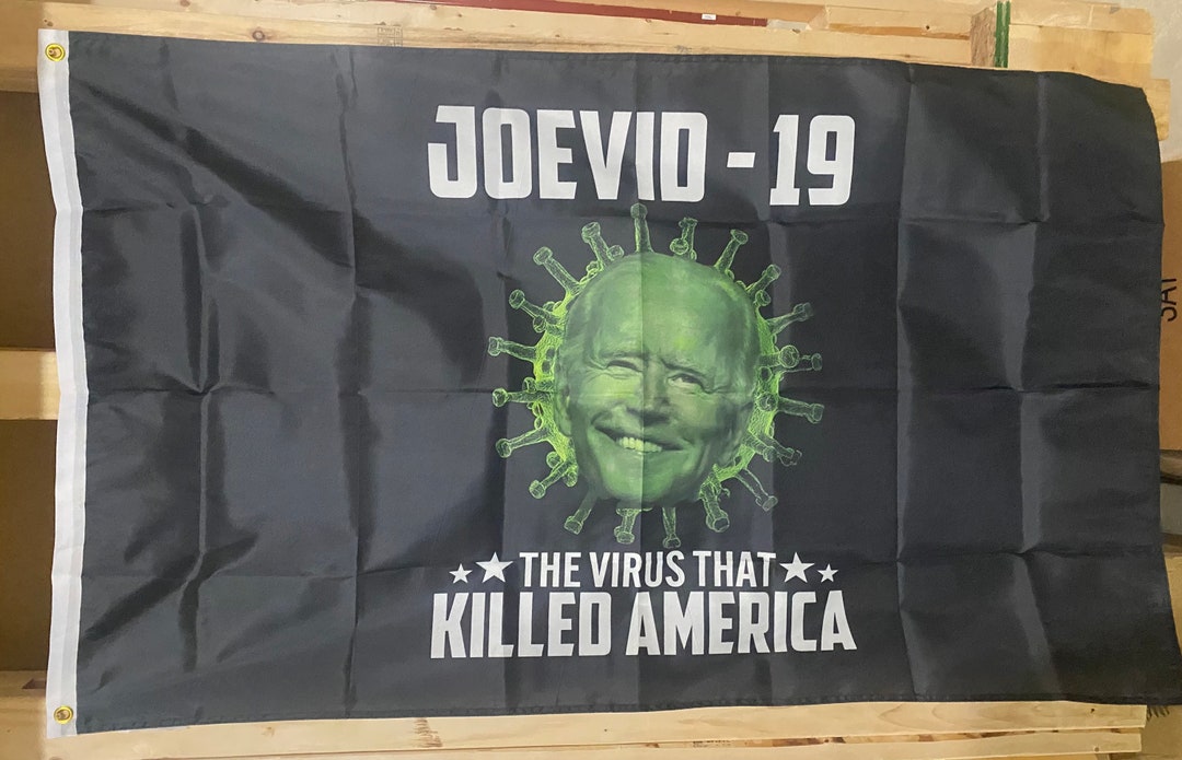 Bandiera 3x5 Piedi 'Asino Vaiolo – Biden Suks Democrats' – Poliestere Intrecciato, 100D