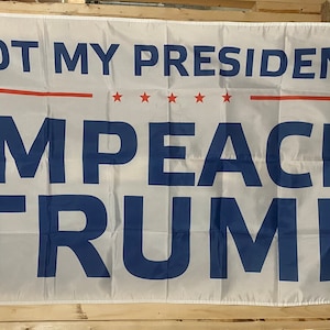 Democrat Political Flag FREE USA SHIPPING Impeach Donald Trump Prison Vote Blue Biden Liberal Equality Freedom usa 3x5&#39; Sign Poster Single