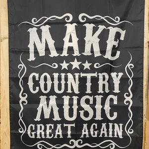 Country Music Flag FREE USA SHIP Great Again Nashville Tennessee Party College Girl Cold Beer Band Sing Save America 3x5&#39; Sign Poster Single