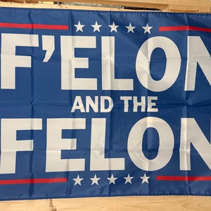 Democrat Liberal Flag FREE USA SHIPPING F*ck Elon Musk & Donald Trump Felon Idiot Equality Save Democracy Vote Blue Freedom 3x5&#39; Sign Poster