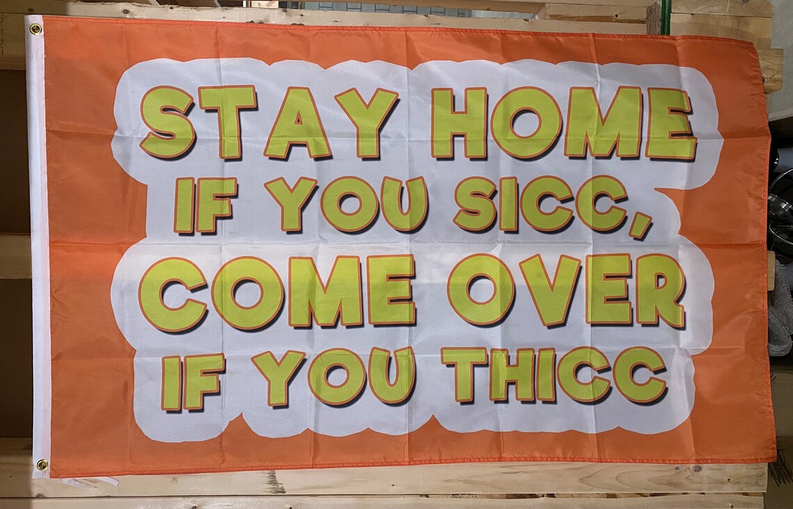 Come Over If You Thicc Flag FREE USA SHIP Sick Boobs Milf Girls Man