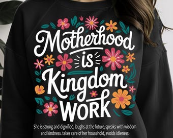 Retro Motherhood is Kingdom Work SVG PNG, Christian Mama Png, Mom bow coquette Png, Mothers Day svg, Retro Christian Mom Sublimation