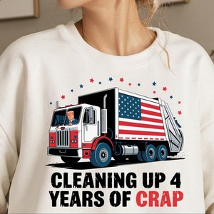 Cleaning Up Four Years of Crap SVG PNG, Funny Trump 2024 PNG, Pink Trump Png, President Donald Trump Sublimation, Digital download