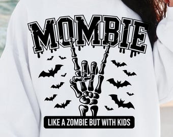 Retro Mombie Halloween SVG PNG, Funny Halloween Svg , Halloween mama png, Spooky Mama svg, Trendy mom svg, Halloween Mom Sublimation