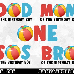 Beach Ball Birthday Boy Bundle Svg Png, Beach ball birthday svg, 1st Birthday Beach Ball, First Birthday