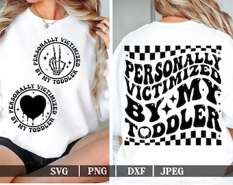 Personalmente víctima de mi niño pequeño Svg Png Jpeg, Retro niños svg, Cita para niños pequeños svg, Archivos de corte para niños pequeños, Para camisa, Niños lindos Svg Png