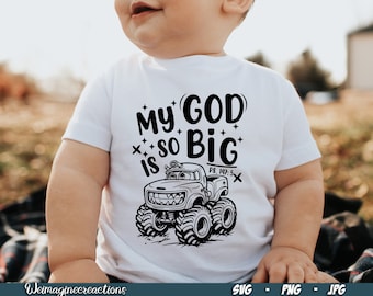 Mi Dios es tan grande niños SVG PNG, Christian Svg, Niño png, Niños retro png, Niño bíblico png, Versículo bíblico svg, Sublimación de la iglesia de los niños