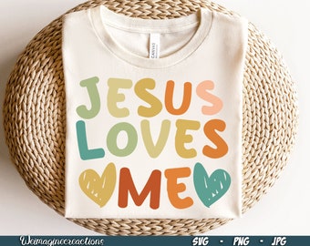 Jesus Loves Me SVG PNG, Christian Svg, Toddler png, Retro kids svg, Racing Buddy, Biblical Toddler png, Kids Church Sublimation