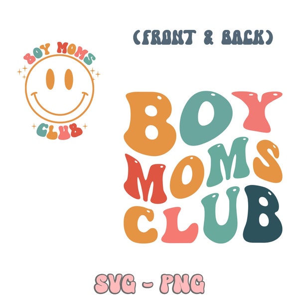 Boy Moms Club Svg Png, Mama svg, boy mama svg png, Mama Shirt, Boy Mom Png, Retro kids png, Mom Sweatshirt Png, Digital Download