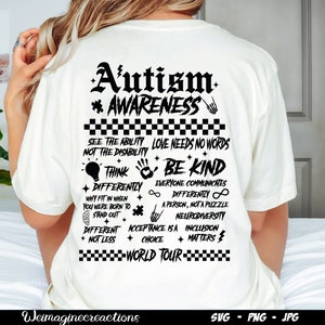 Autism World Tour SVG PNG, Autism Awareness Month Png, Awareness Month Gift png, Choose To Be Kind svg, Autism Awareness Sublimation image 6