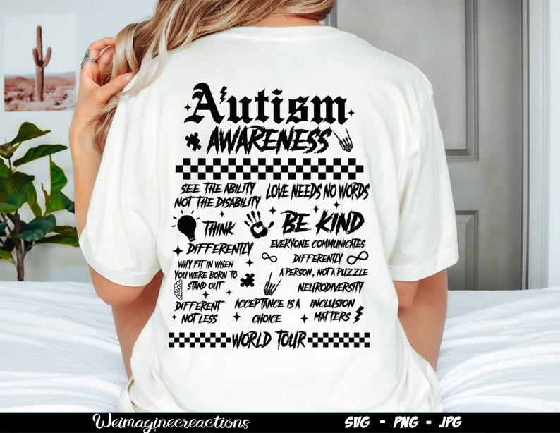Autism World Tour SVG PNG, Autism Awareness Month Png, Awareness Month Gift png, Choose To Be Kind svg, Autism Awareness Sublimation image 6