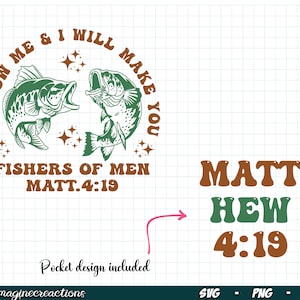 Fishers of Men SVG PNG, Trendy Christian Png, Fathers Day shirt svg, Christian shirt Png, Bible verse png, Christian Sublimation