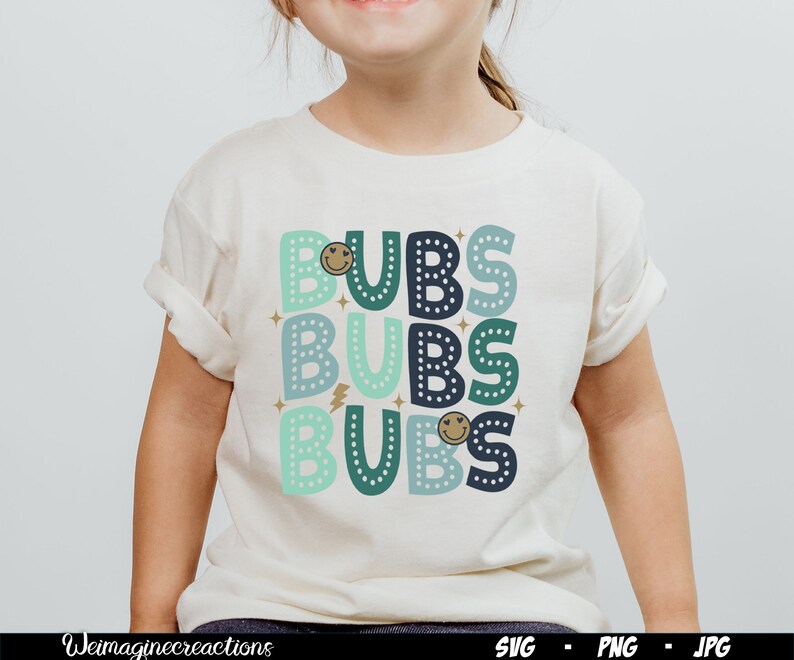Bubs 90s Retro Sibling SVG PNG, Baby Announcement Svg, Boho Kids Svg ...