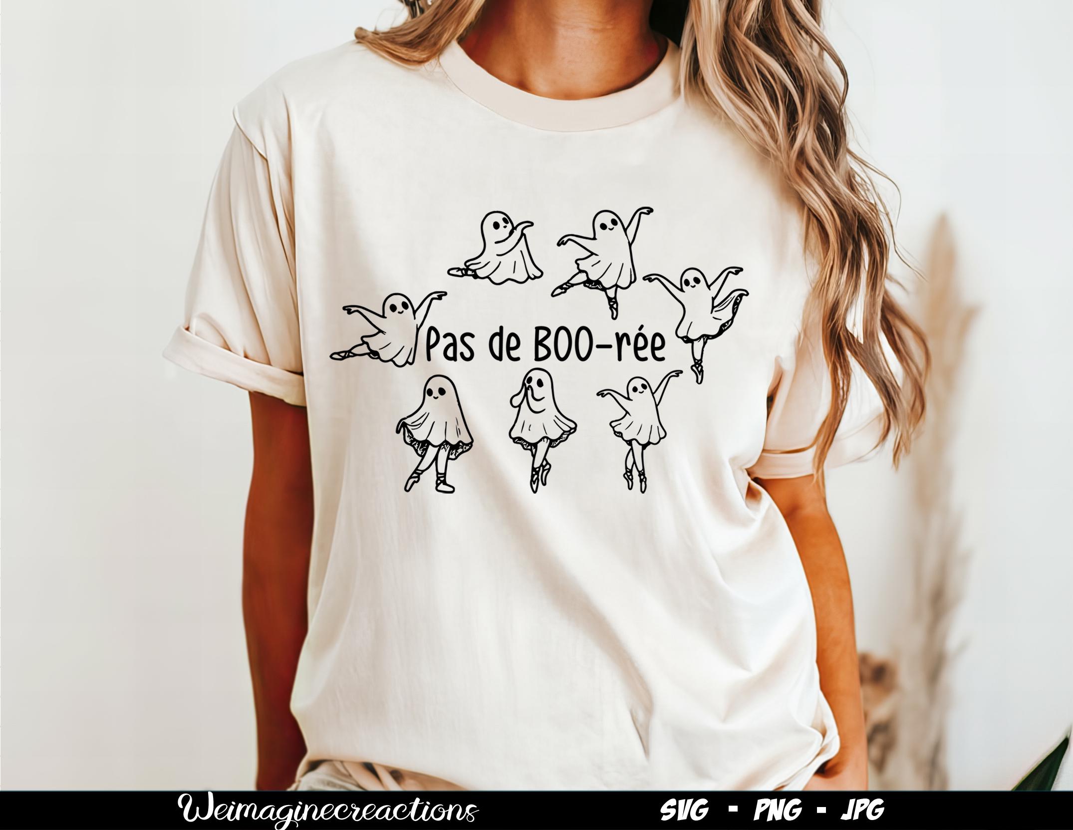 Pas De Boo-rée SVG PNG, Spooky Season Svg, Retro Halloween Png, Ballet ...