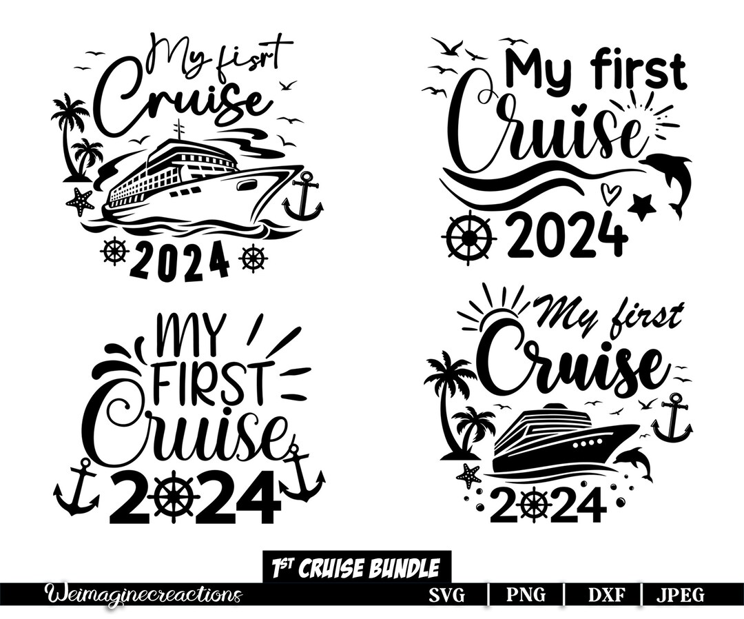 My First Cruise 2024 Bundle SVG PNG, 2024 Cruise Bundle, Family