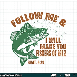 Fishers of Men SVG PNG, Trendy Christian Png, Fathers Day shirt svg, Christian shirt Png, Bible verse png, Christian Sublimation