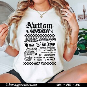 Autism World Tour SVG PNG, Autism Awareness Month Png, Awareness Month Gift png, Choose To Be Kind svg, Autism Awareness Sublimation image 5