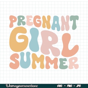 Chica embarazada Verano SVG PNG, Png de moda, Mamá retro para ser Png, Sublimación de anuncio de bebé, Baby shower, Descarga digital