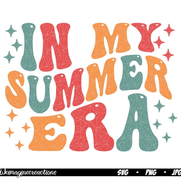 In my Summer Era Svg Png, Teacher Summer Camp Svg, Retro Summer svg, In my School era, Teacher Summer Png, Schools Out For Summer