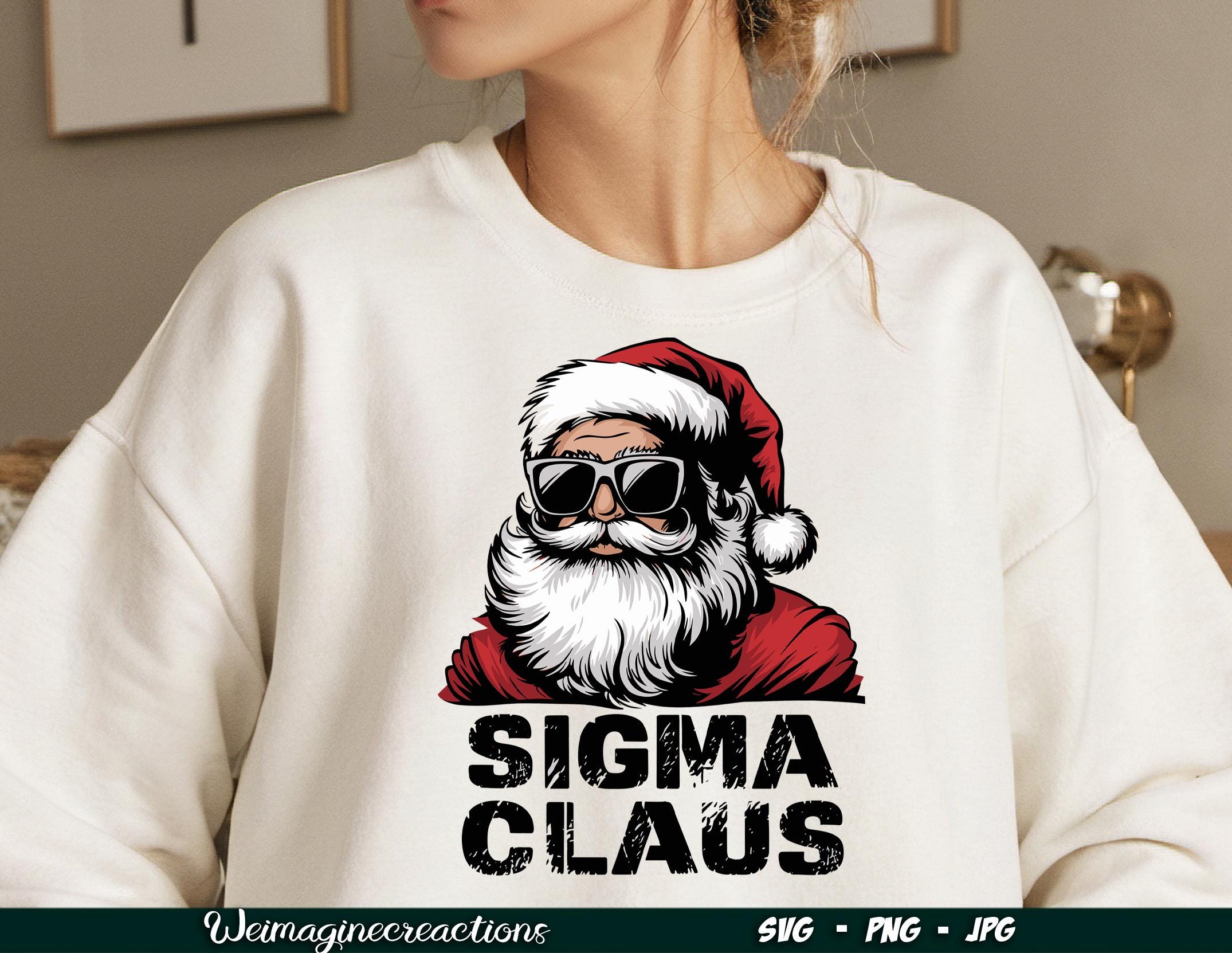 Sigma Claus SVG PNG, Funny Rizzmas Svg, Santa Rizzmas Svg, Gen Z Slang ...