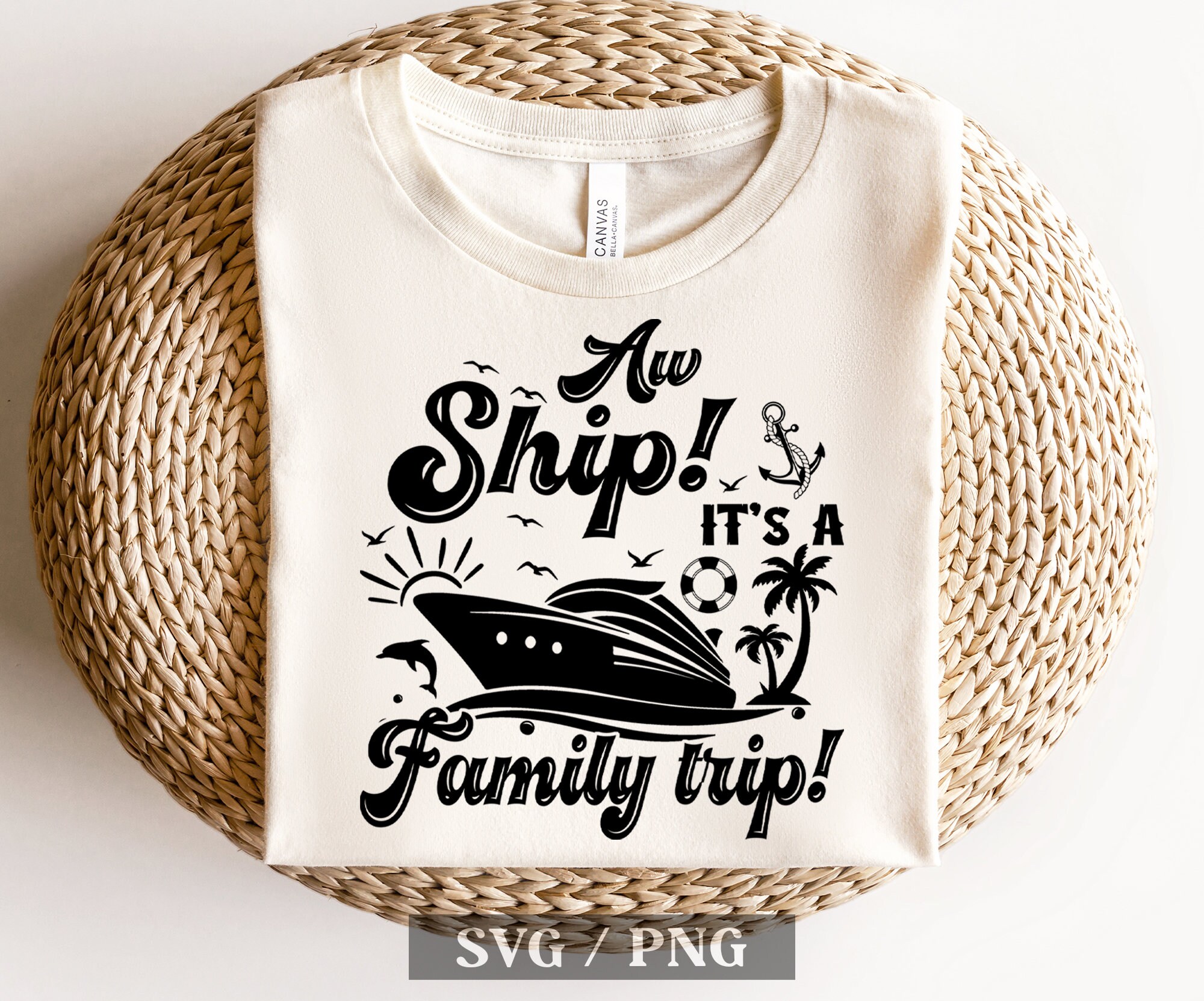 Aw Ship It's a Family Trip Svg Png, Cutting Files, Family Cruise 2023 ...