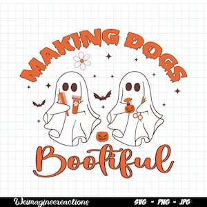 Making Dogs Bootiful SVG PNG, Miłośnicy psów Halloween svg, Modny pies Halloween png, Sublimacja psa Halloween, Pobieranie cyfrowe