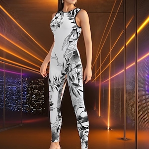 Ladies Bodysuit Yoga Pants | Jumpsuit for women | Sportswear | Clothes for the festival | Unique design for fitness | Gift for Her | Antique