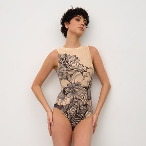 Sexy swimwear ASTRA. One Piece Swimsuit. Beach Swimwear with SPF50 protection