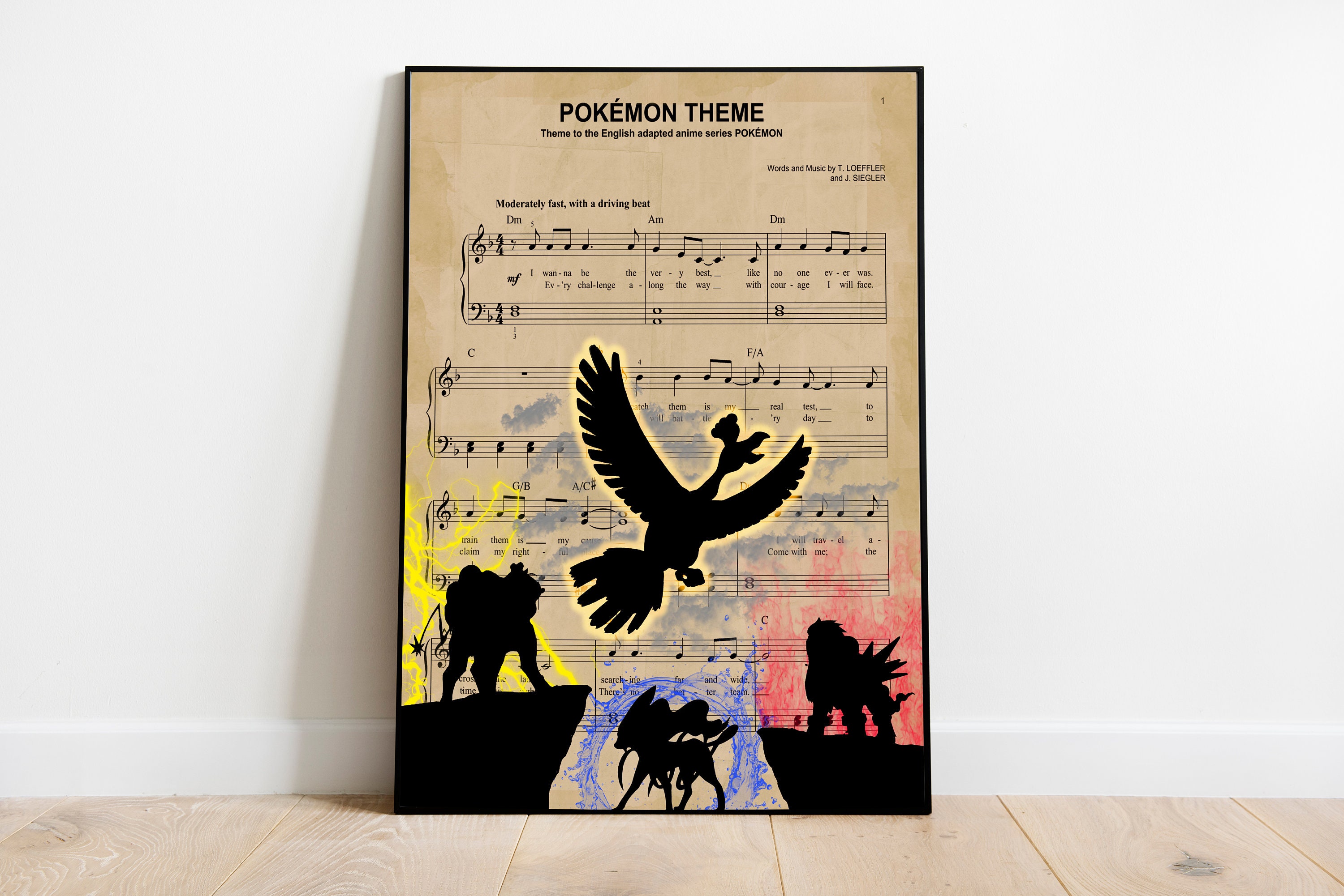 Pokemon Ho-oh Graphic Poster Wallpaper Background - Etsy UK