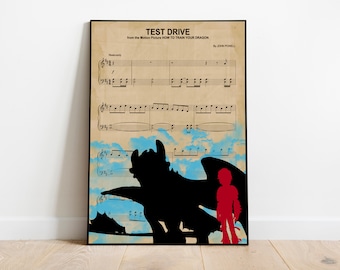 Grafische afbeelding How to Train Your Dragon: poster, behang, achtergrond