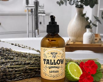 Loción de sebo - Bergamota, Lavanda y Geranio
