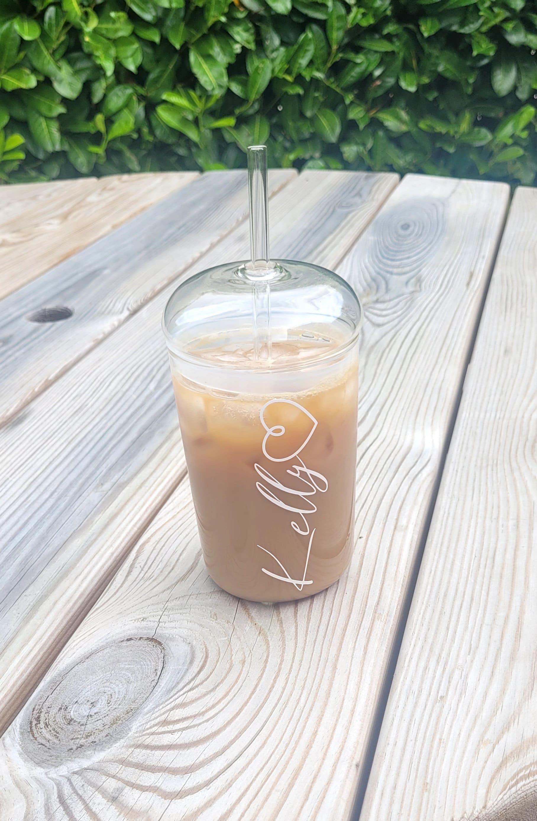 Maplefield Glass Tumbler with Dome Lid for Frappes, Smoothies & Iced Coffee  - Dishwasher Safe Glass …See more Maplefield Glass Tumbler with Dome Lid