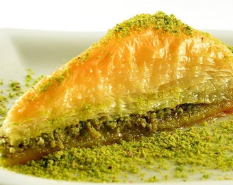 un gâteau de Baklava à la pistache