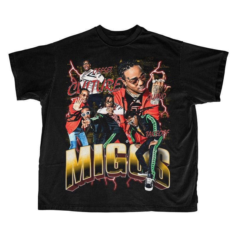 The Migos Vintage Hip-Hop T-Shirt,  Migos shirt, rapper tshirt