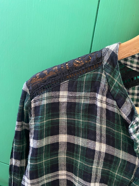 Vintage Green Flannel - image 3