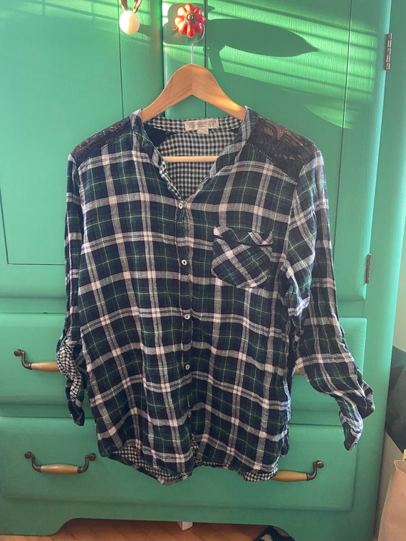 Vintage Green Flannel - image 1