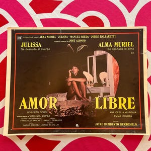 ¡Amor Libre (1979)) Cartel de Película Mexicana!